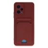 Xiaomi Redmi Note 12 4g Kılıf Kelvin Kartvizitli Silikon - Bordo