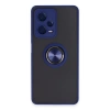 Xiaomi Redmi Note 12 Pro 5g Kılıf Montreal Yüzüklü Silikon Kapak - Lacivert