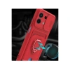 Xiaomi Redmi Note 13 4g Kılıf Zuma Kartvizitli Yüzüklü Silikon - Kırmızı