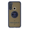 Xiaomi Redmi Note 8 Kılıf Montreal Yüzüklü Silikon Kapak - Lacivert