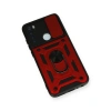 Xiaomi Redmi Note 8 Kılıf Pars Lens Yüzüklü Silikon - Kırmızı