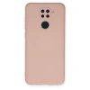 Xiaomi Redmi Note 9 Kılıf Nano İçi Kadife Silikon - Pudra