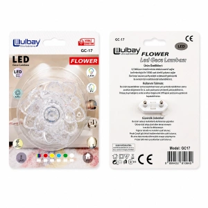 10 Adet Kozalak Led Gece Lambası Gc-17 (5580)