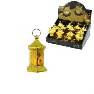 12 Adet Orta Altıgen Kubbe Ramazan Led Işık (5580)