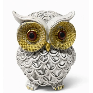 14x10 cm Polyester Baykuş Figürü