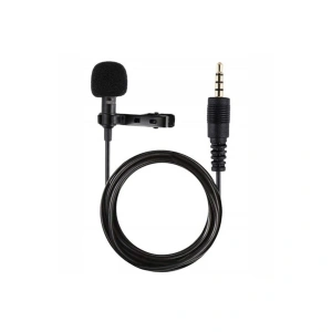 3.5mm Jak 1.5 Metre Double Mikrofon - Siyah