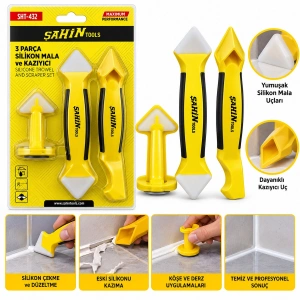 3pcs Silikon - Mala - Derz Kazıyıcı Set (5580)
