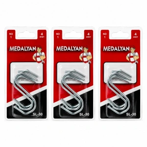 48 Adet No-1 - Küçük S Kanca 12x4pcs (5580)