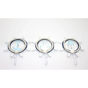 Ahşap Marin Dümenli Askılık Alk2476