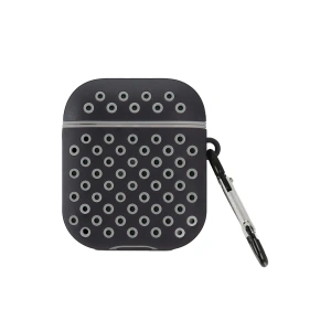 Airpods 2 (2.nesil) Spor Delikli Kılıf - Siyah-gri