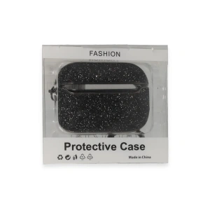 Airpods Pro (1.nesil) Spell Simli Kılıf - Siyah