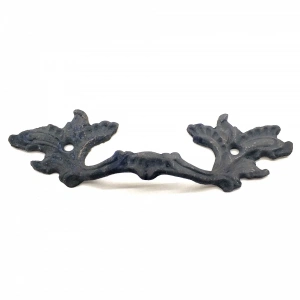 Antika Tarz Dekoratif Pirinç Çiçek Kapı Kulbu - 30x110 Mm, Oksit