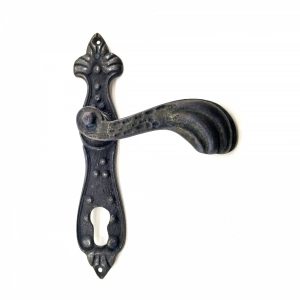 Antika Tarz Dekoratif Pirinç Mevlana Yale Kapı Kolu - 228x48 Mm, Oksit