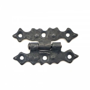 Antika Tarz Dekoratif Pirinç Yıldız Menteşe - 63x36 Mm, Oksit