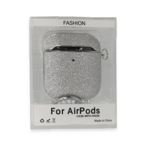 Apple Airpods 2 (2.nesil) Spell Simli Kılıf - Gümüş