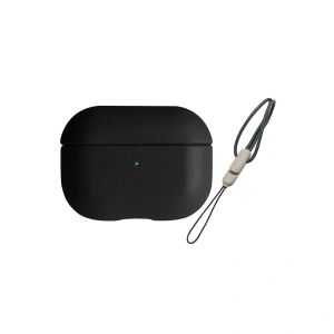 Apple Airpods 3 (3.nesil) 405 Deri Kılıf - Siyah