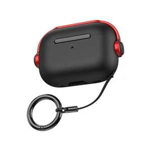 Apple Airpods 3 (3.nesil) Cool Kılıf - Siyah-kırmızı