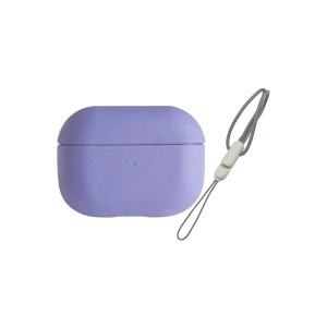 Apple Airpods Pro 2 (2.nesil) 405 Deri Kılıf - Lila