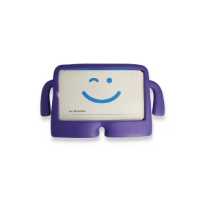 Apple İpad 2022 10.9 (10.nesil) Kılıf Karakter Tablet Silikon - Mor