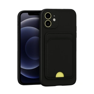 Apple İphone 11 Kılıf Kelvin Kartvizitli Silikon - Siyah