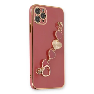 Apple İphone 11 Pro Kılıf Esila Silikon - Kırmızı