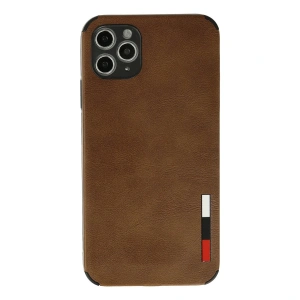 Apple İphone 11 Pro Max Kılıf Loop Deri Silikon - Kahverengi