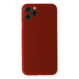 Apple İphone 11 Pro Max Kılıf Pp Ultra İnce Kapak - Kırmızı