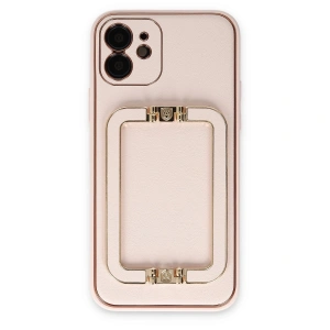 Apple İphone 12 Kılıf Coco Elit Kapak - Pudra