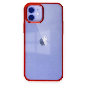 Apple İphone 12 Kılıf Element Silikon - Kırmızı