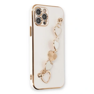 Apple İphone 12 Pro Kılıf Esila Silikon - Beyaz
