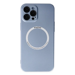 Apple İphone 12 Pro Kılıf Jack Magneticsafe Lens Silikon - Sierra Blue