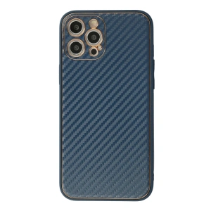 Apple İphone 12 Pro Max Kılıf Coco Karbon Silikon - Mavi