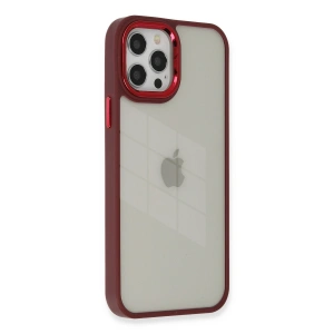 Apple İphone 12 Pro Max Kılıf Dora Kapak - Kırmızı
