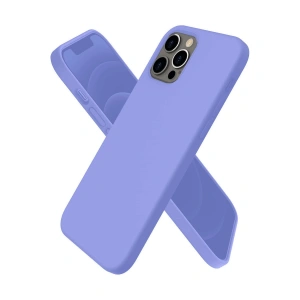 Apple İphone 12 Pro Max Kılıf First Silikon - Mor