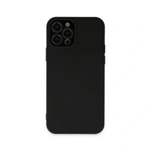 Apple İphone 12 Pro Max Kılıf Lansman Glass Kapak - Siyah