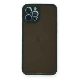 Apple İphone 12 Pro Max Kılıf Montreal Silikon Kapak - Yeşil