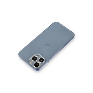 Apple İphone 12 Pro Max Metal Kamera Lens Koruma Cam - Gümüş