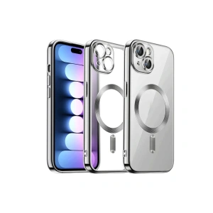 Apple İphone 13 Kılıf Kross Magneticsafe Kapak - Gümüş