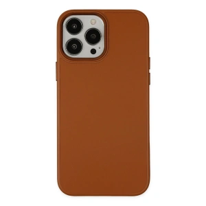 Apple İphone 13 Pro Kılıf Asya Deri Silikon - Kahverengi