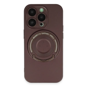 Apple İphone 13 Pro Kılıf Lukka Magneticsafe Kapak - Kahverengi