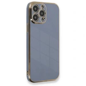 Apple İphone 13 Pro Max Kılıf Volet Silikon - Mavi