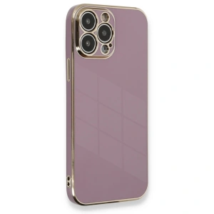 Apple İphone 13 Pro Max Kılıf Volet Silikon - Mor