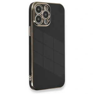 Apple İphone 13 Pro Max Kılıf Volet Silikon - Siyah