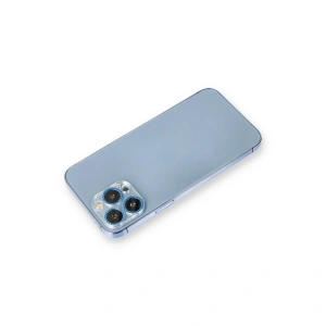 Apple İphone 13 Pro Max Shine Kamera Lens Koruma Cam - Mavi