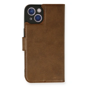 Apple İphone 14 Kılıf Trend S Plus Kapaklı Kılıf - Taba