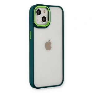 Apple İphone 14 Plus Kılıf Dora Kapak - Haki Yeşil