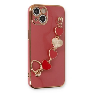 Apple İphone 14 Plus Kılıf Esila Silikon - Kırmızı