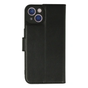 Apple İphone 14 Plus Kılıf Trend S Plus Kapaklı Kılıf - Siyah