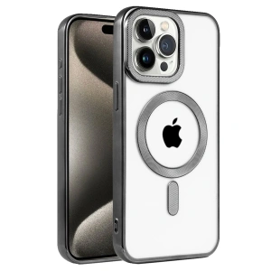 Apple İphone 14 Pro Max Kılıf Kronos Magsafe Kapak - Siyah