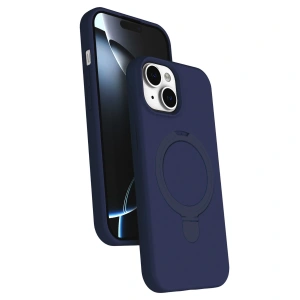 Apple İphone 14 Regal Magsafe Standlı Kapak - Lacivert